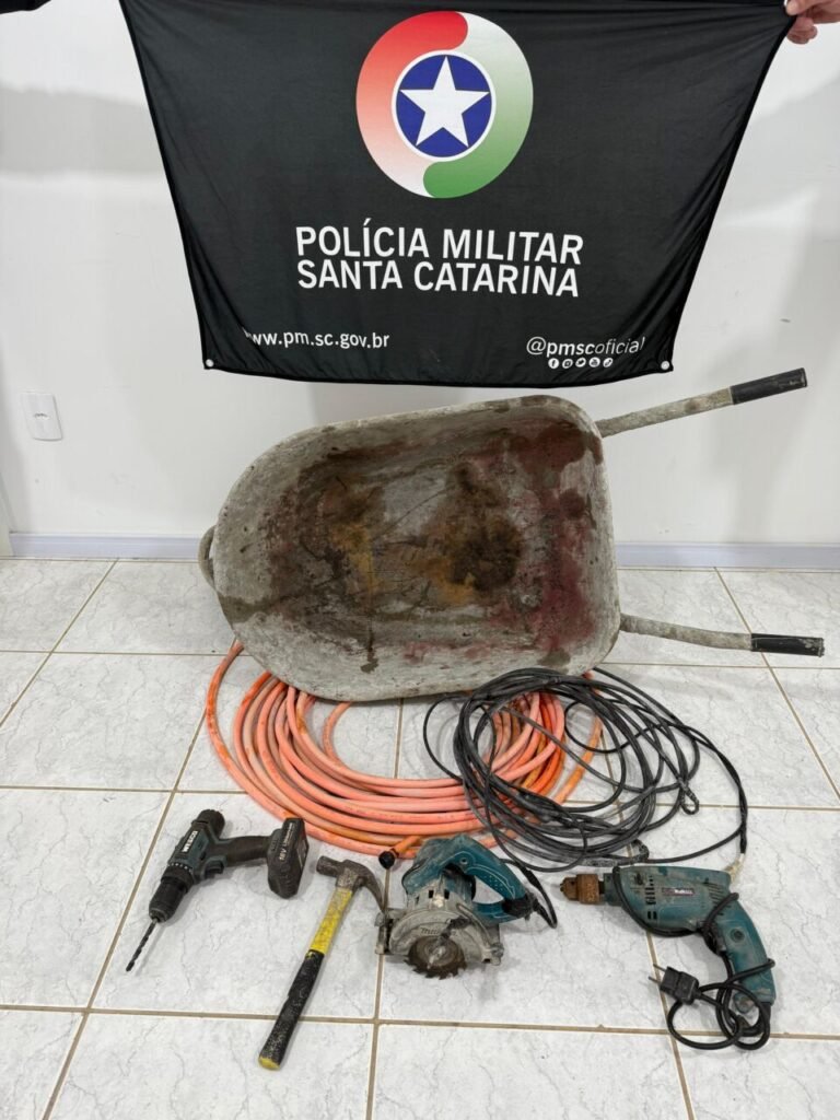Polícia Militar recupera objetos furtados em Braço do Norte