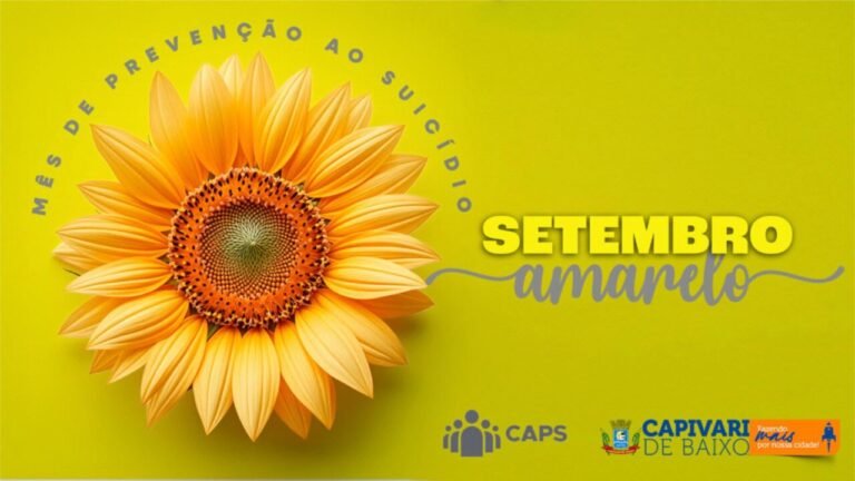 Capivari de Baixo promove ações do Setembro Amarelo com foco na saúde mental