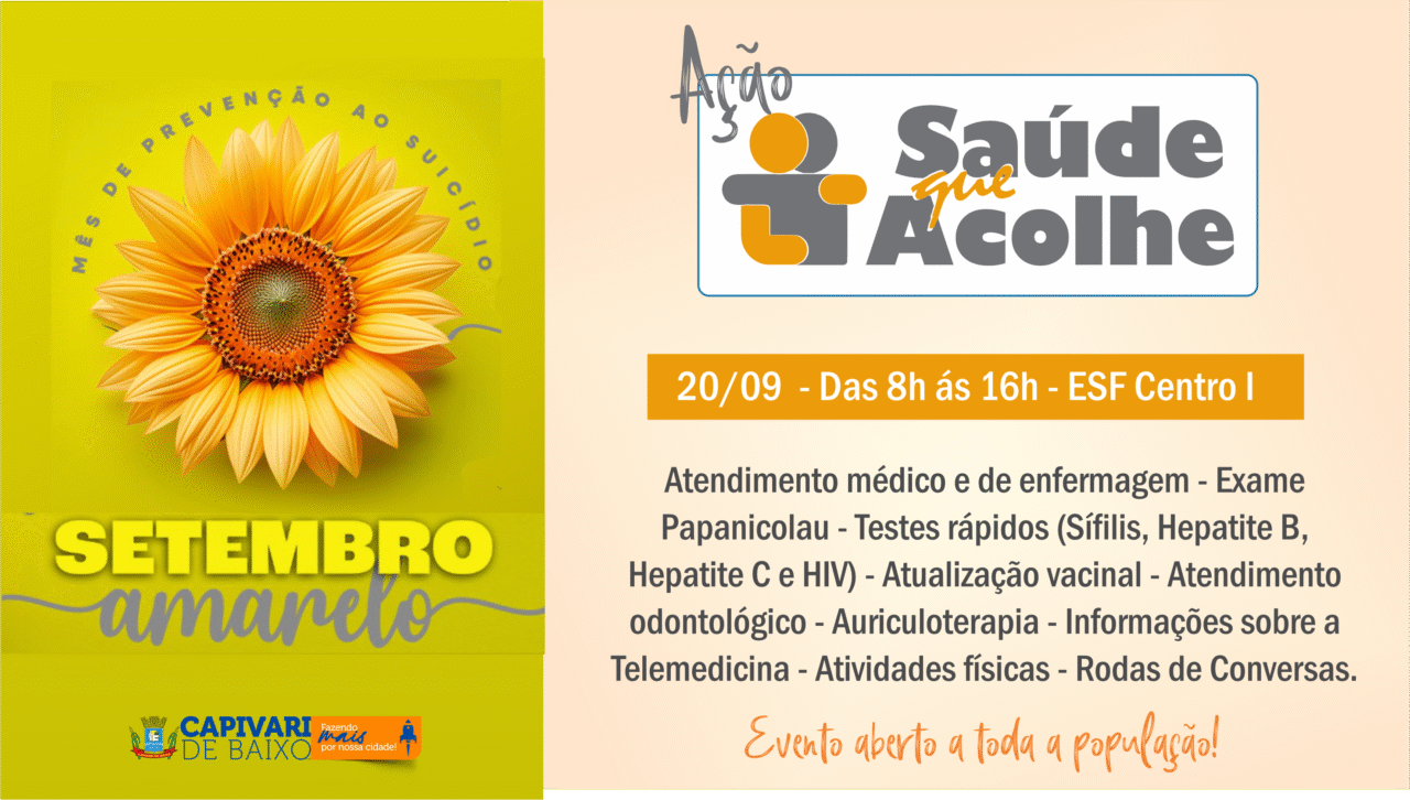 Setembro Amarelo Capivari de Baixo