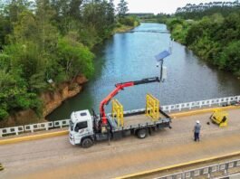 Praia Grande instala nova estação hidrológica para monitorar nível do rio