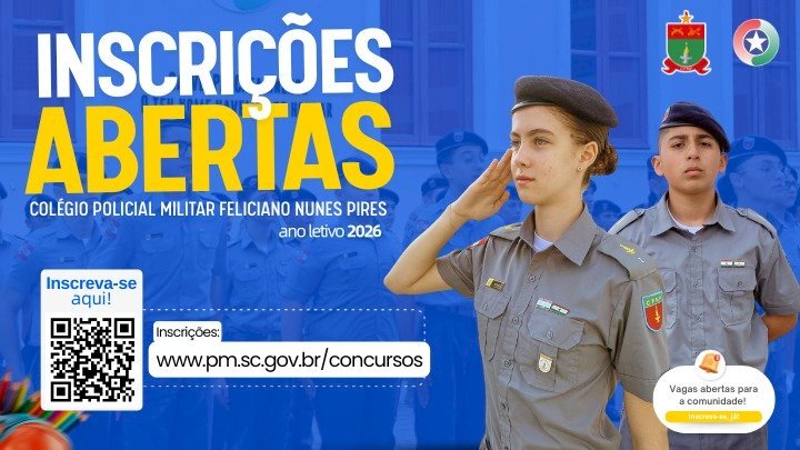 PMSC abre inscrições para o Colégio Policial Militar 2026