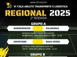 Regional da LTF 2025 segue com três jogos neste fim de semana