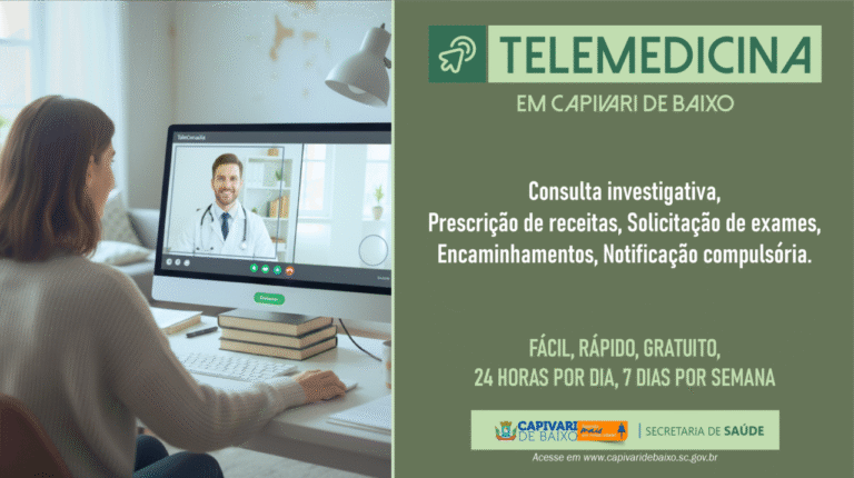 Telemedicina em Capivari de Baixo soma mais de mil consultas desde abril