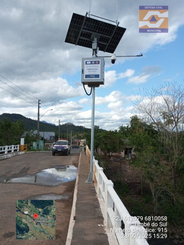 Timbé do Sul instala estação hidrometeorológica no Rio Rocinha