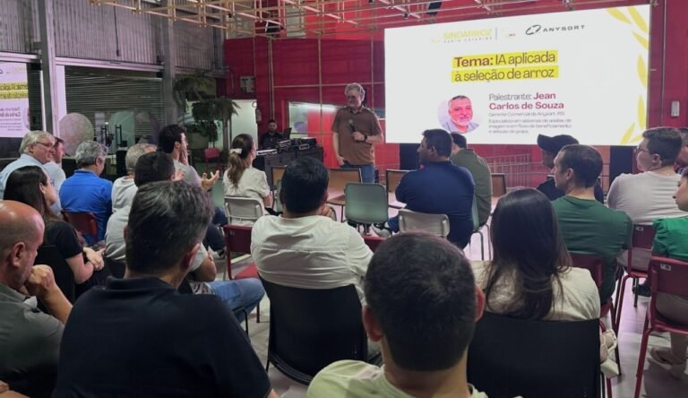 Workshop discute uso de IA na seleção e classificação do arroz em Santa Catarina