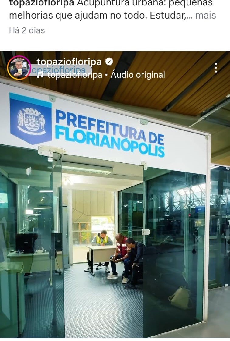 Prefeito gravou vídeo no terminal Rita Maria