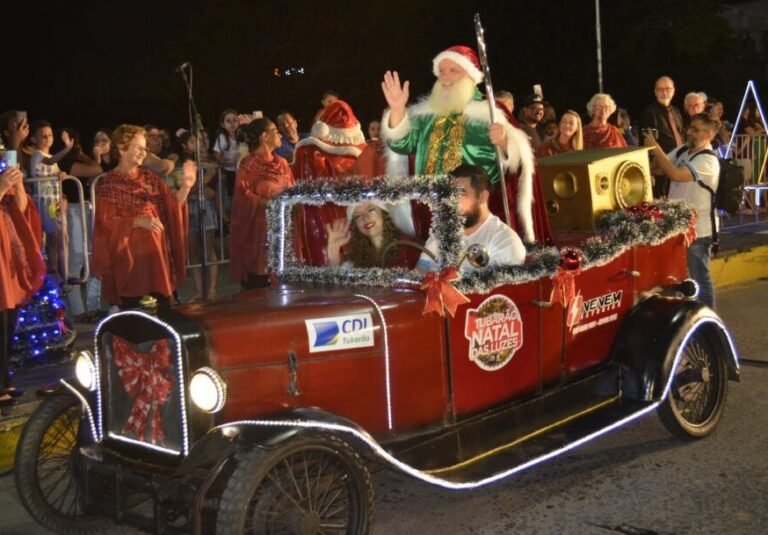 Chegada do Papai Noel é destaque do Natal Tubarão Luz 2025 nesta quarta-feira
