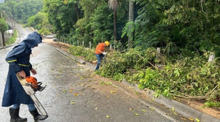 Chuvas relacionadas a ciclone causam ocorrências em Tubarão nesta terça-feira