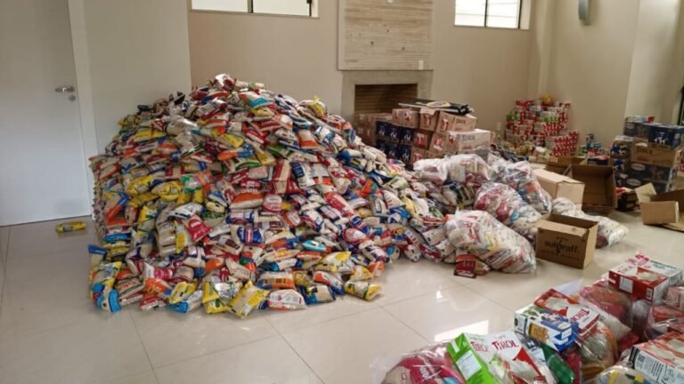 arrecadação de alimentos em Tubarão
