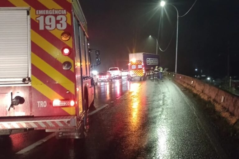 engavetamento na BR-101 em Tubarão