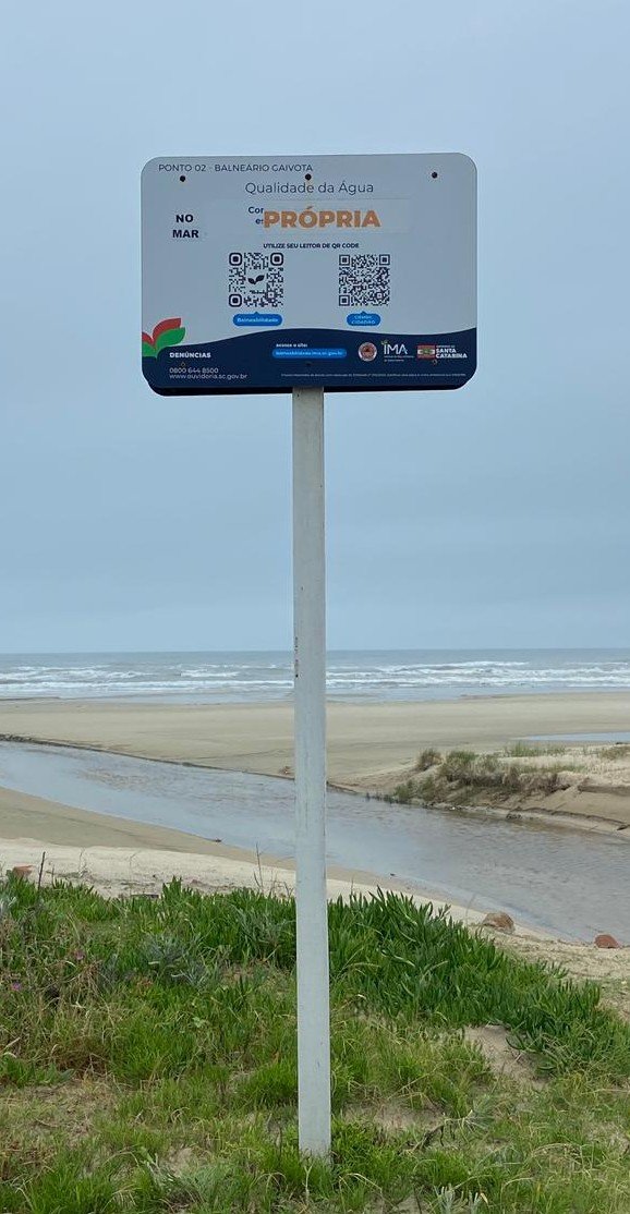 Relatório aponta todas as praias de Balneário Gaivota como próprias para banho