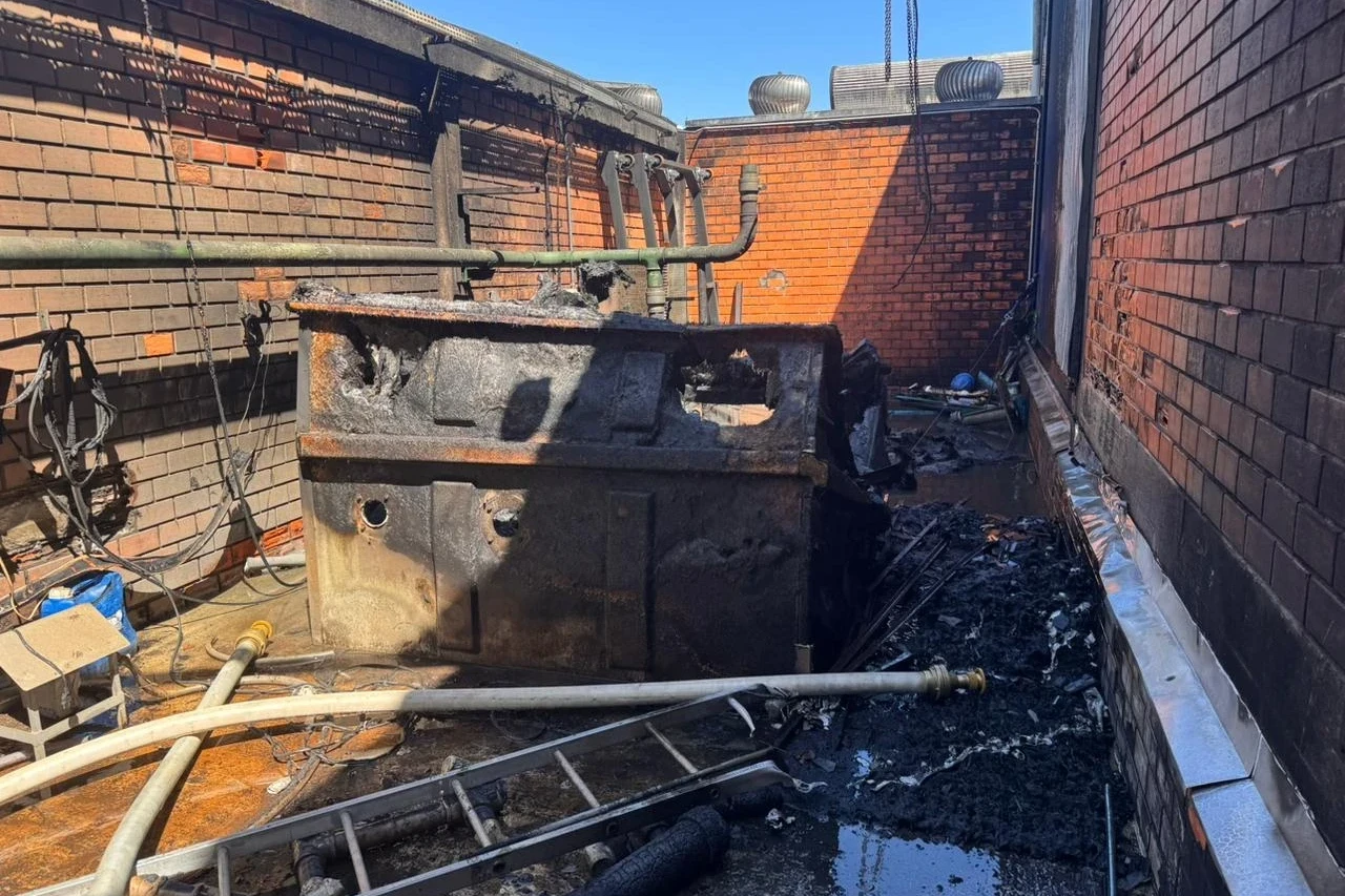 Incêndio atinge torre da Copobras em São Ludgero