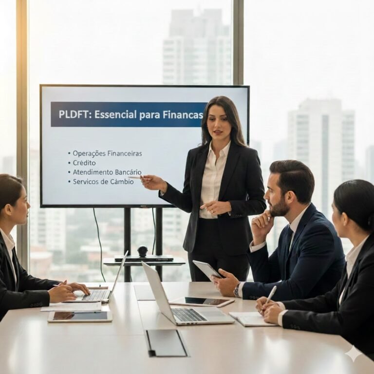 formação em PLDFT tem se tornado indispensável para profissionais que atuam com operações financeiras, crédito, atendimento bancário e serviços de câmbio