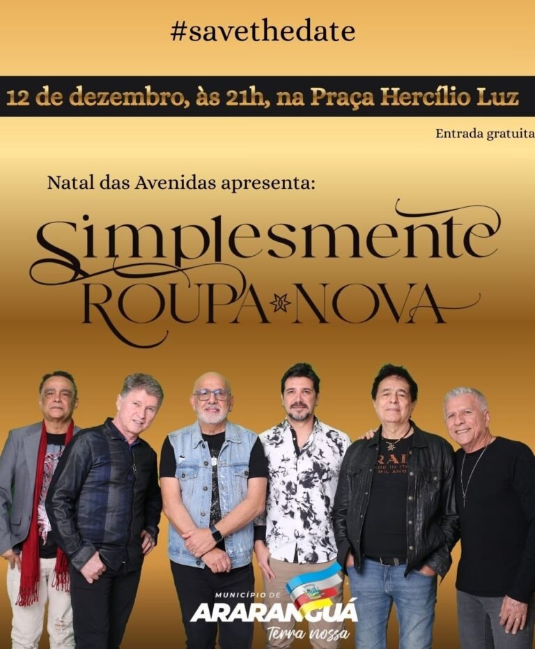 Roupa Nova se apresenta nesta sexta no Natal das Avenidas com show especial cheio de emoção e nostalgia