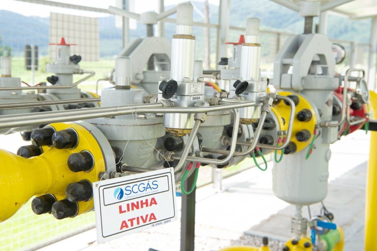 scgas estação de gás em Siderópolis