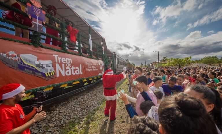 Trem de Natal da FTC chega à 29ª edição e deve atender mais de 10 mil crianças no Sul de SC