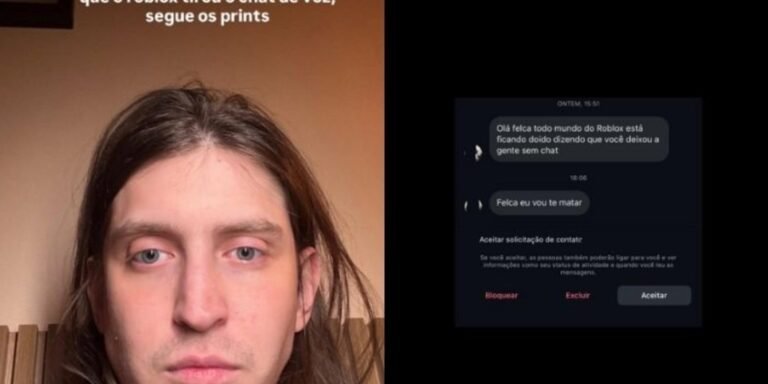 Felca diz ter recebido ameaças após Roblox restringir chat para crianças: “Vou te matar”