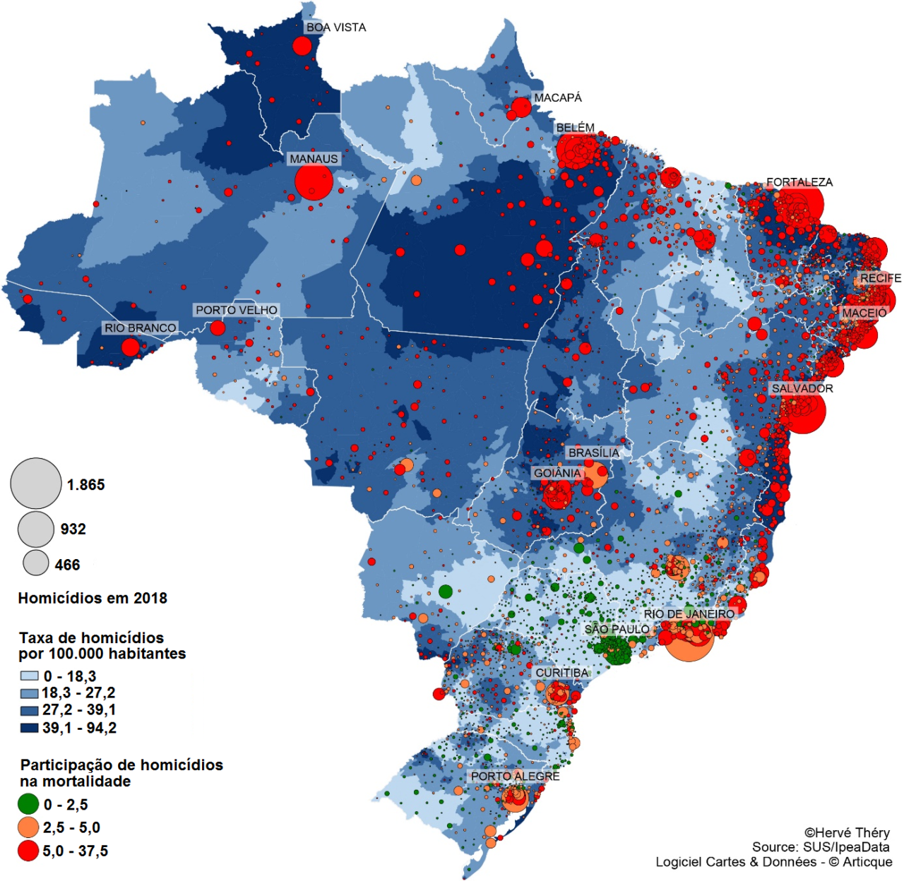 Atlas da violência no Brasil