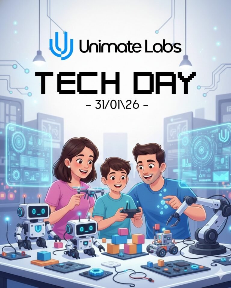 Tech Day no Unimate Labs conecta famílias à tecnologia em Tubarão