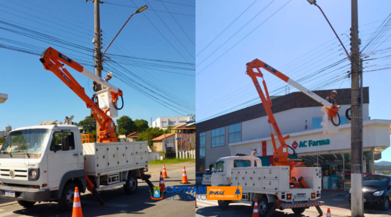Cosip intensifica manutenção da iluminação pública em Capivari de Baixo