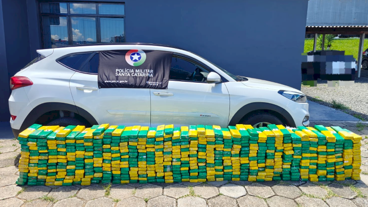 apreensão de maconha em Porto União