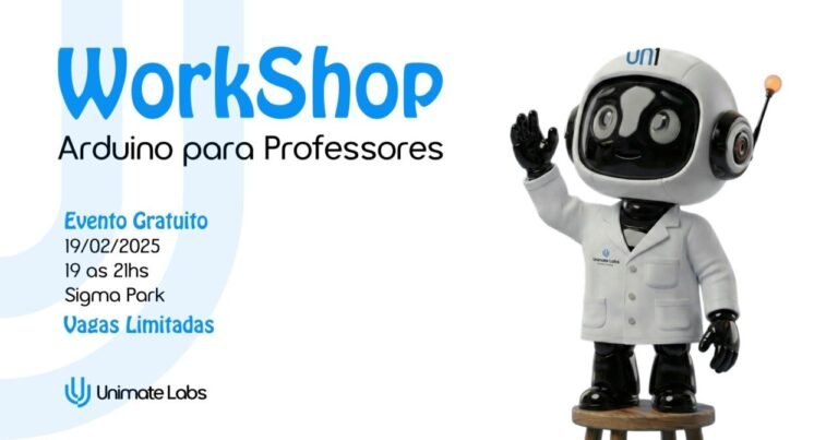 Unimate Labs promove Workshop Arduino para Professores em Tubarão
