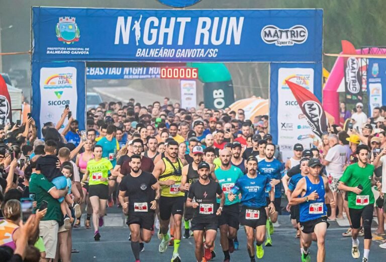 Gaivota Night Run bate recorde de participantes em Balneário Gaivota