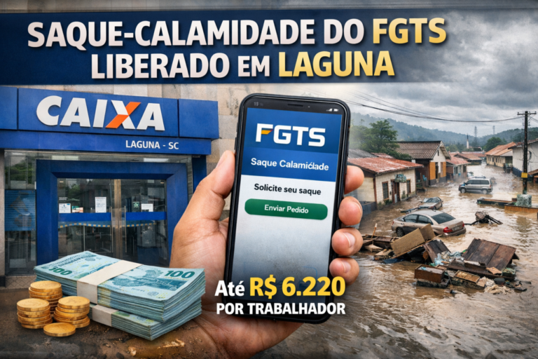 Saque-calamidade do FGTS é liberado para moradores de Laguna