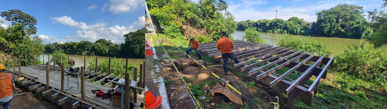 Deck da rua Lauro Müller passa por reforma
