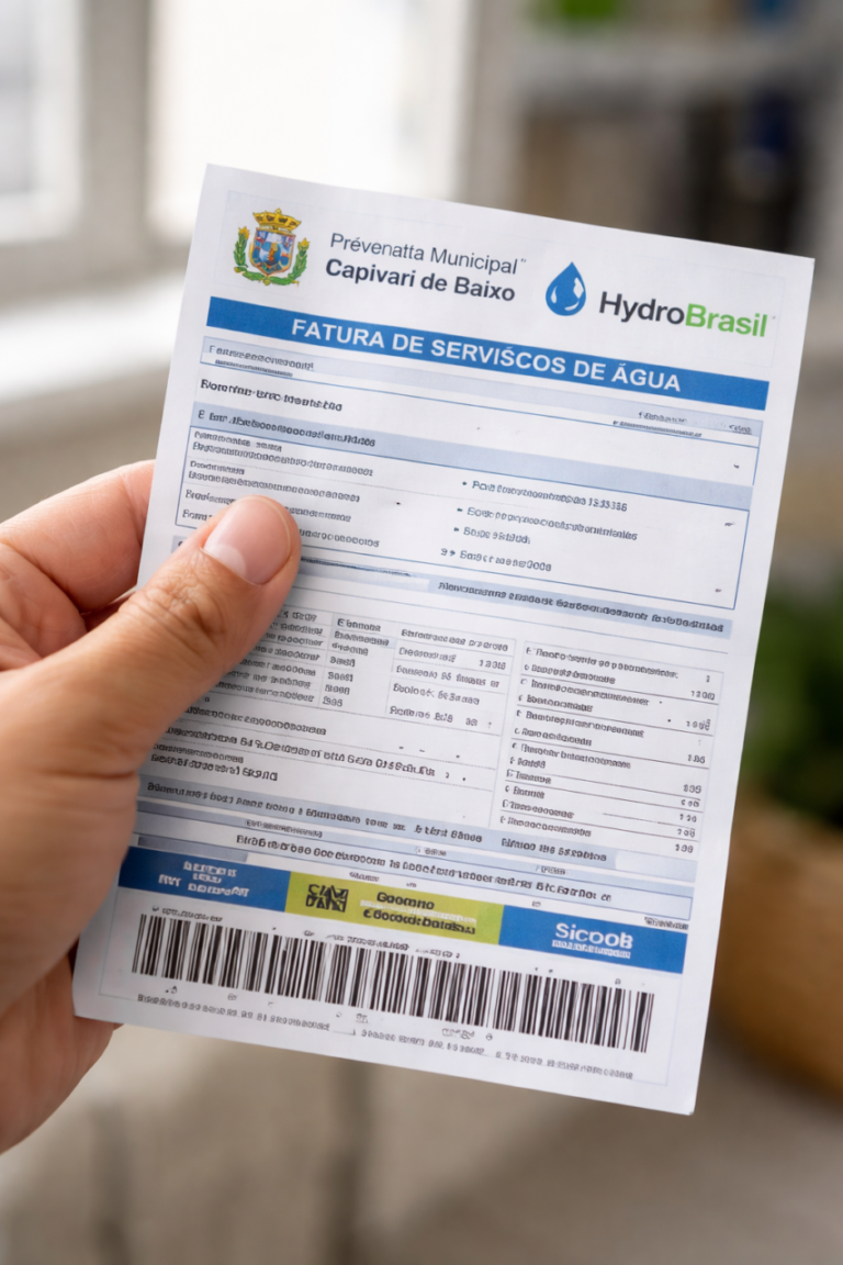 HydroBrasil alerta moradores sobre golpe com faturas falsas em Capivari de Baixo