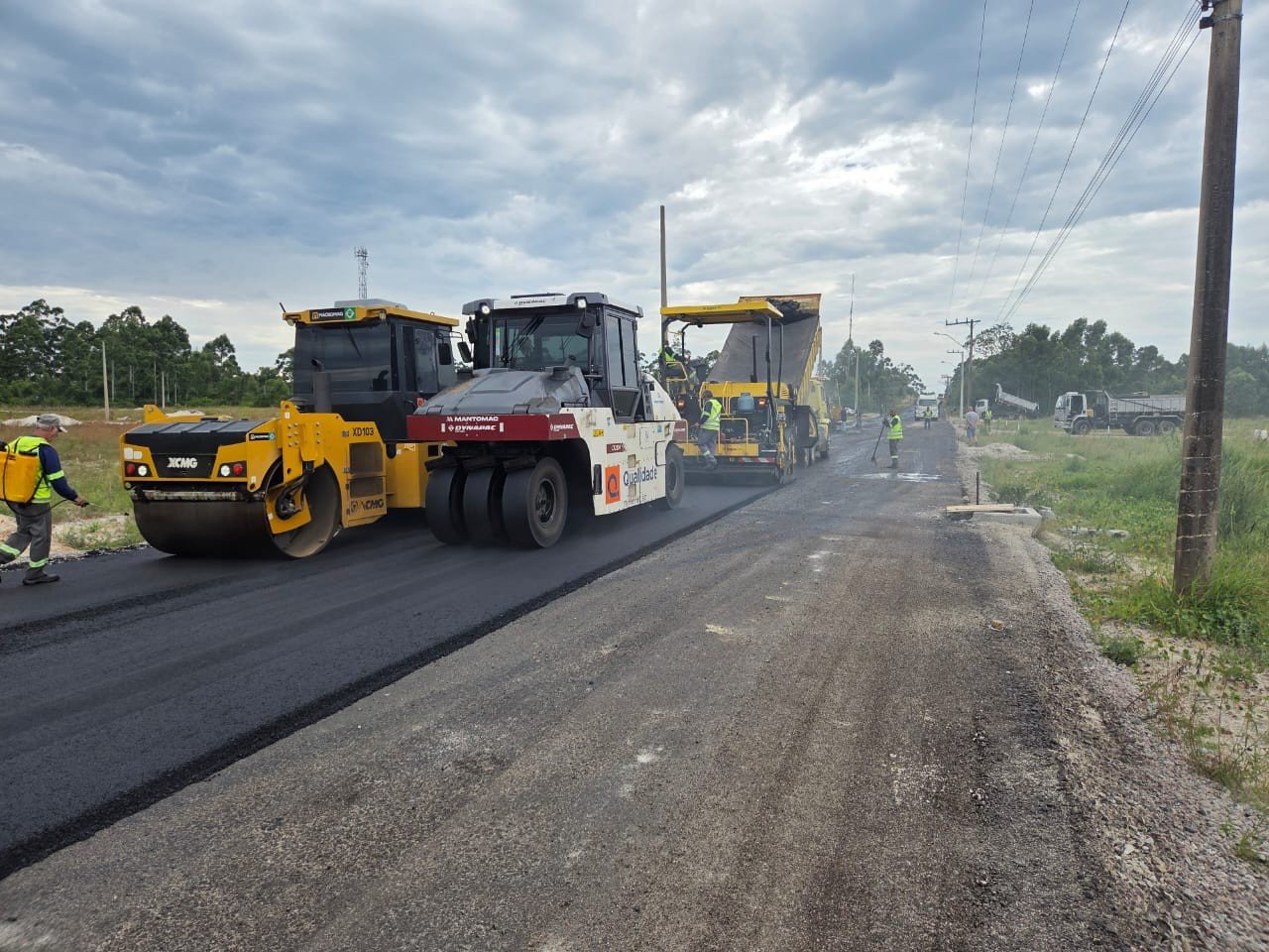 asfaltamento acesso Praia do Sol