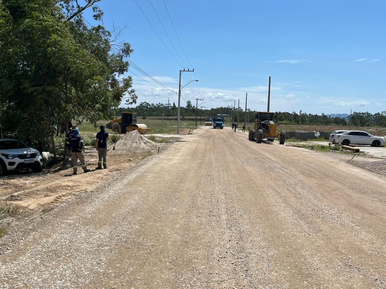 asfaltamento acesso Praia do Sol