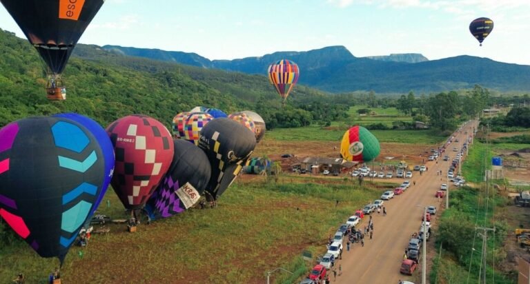 Anac acompanha aplicação de regras de segurança no balonismo em Praia Grande