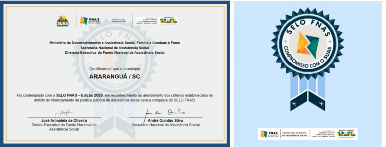 Araranguá recebe Selo FNAS 2025 por destaque na assistência social