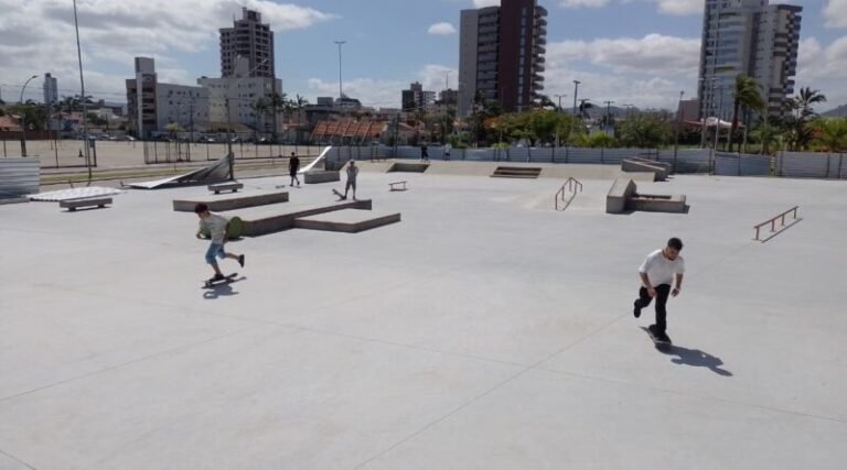 Skate Plaza será liberada neste domingo após revitalização em Tubarão