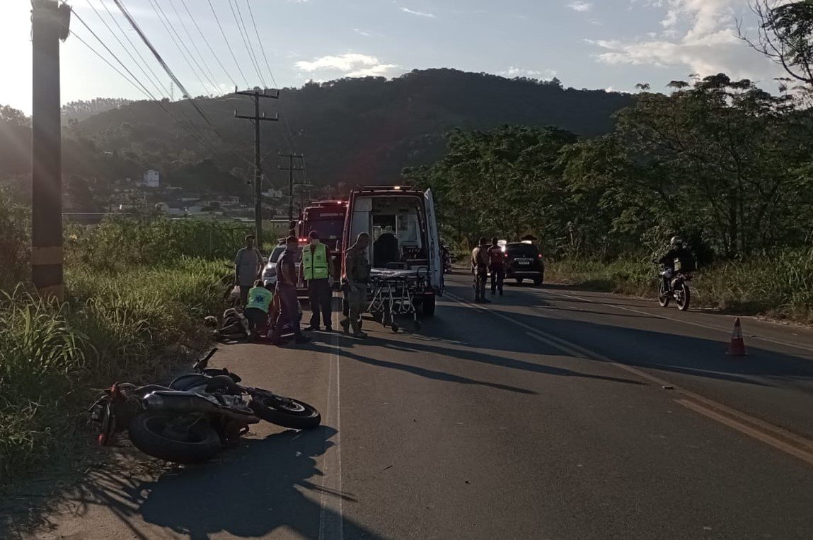 Acidente em Grão-Pará mobiliza bombeiros