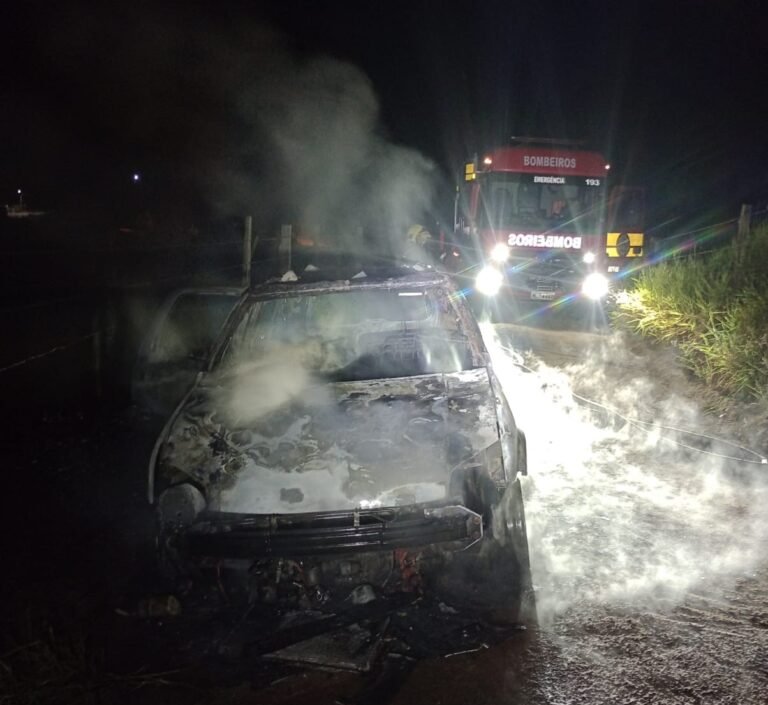 incêndio em veículo Capivari de Baixo
