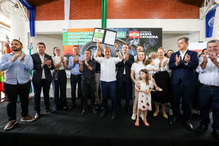 pavimentação da SC-442