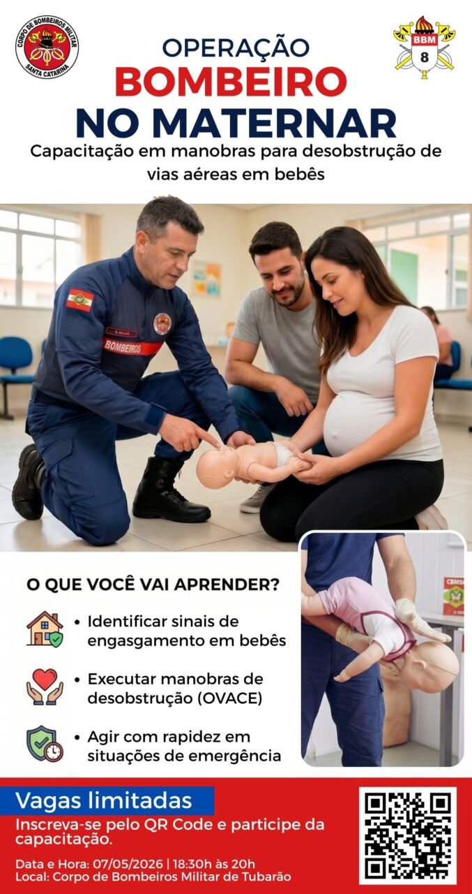 capacitação bombeiro no maternar