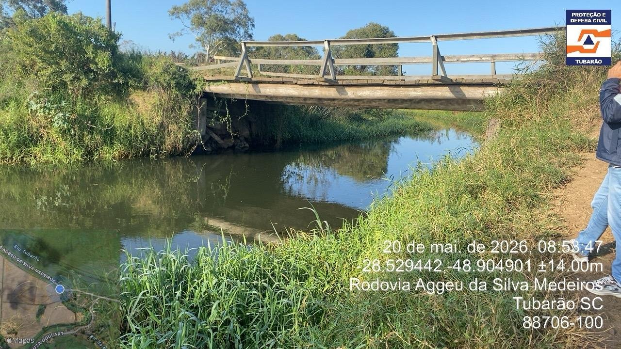 Defesa Civil interdita ponte da rodovia Aggeu Medeiros