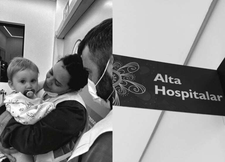 Bebê de SC deixa hospital com novo coração após sete meses de internação