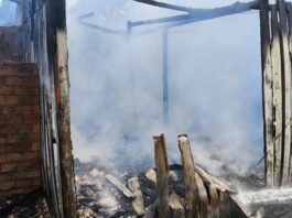 incêndio em residência Laguna