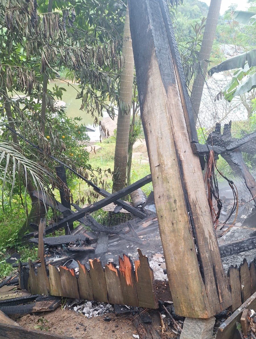 incêndio em galinheiro Rio Fortuna