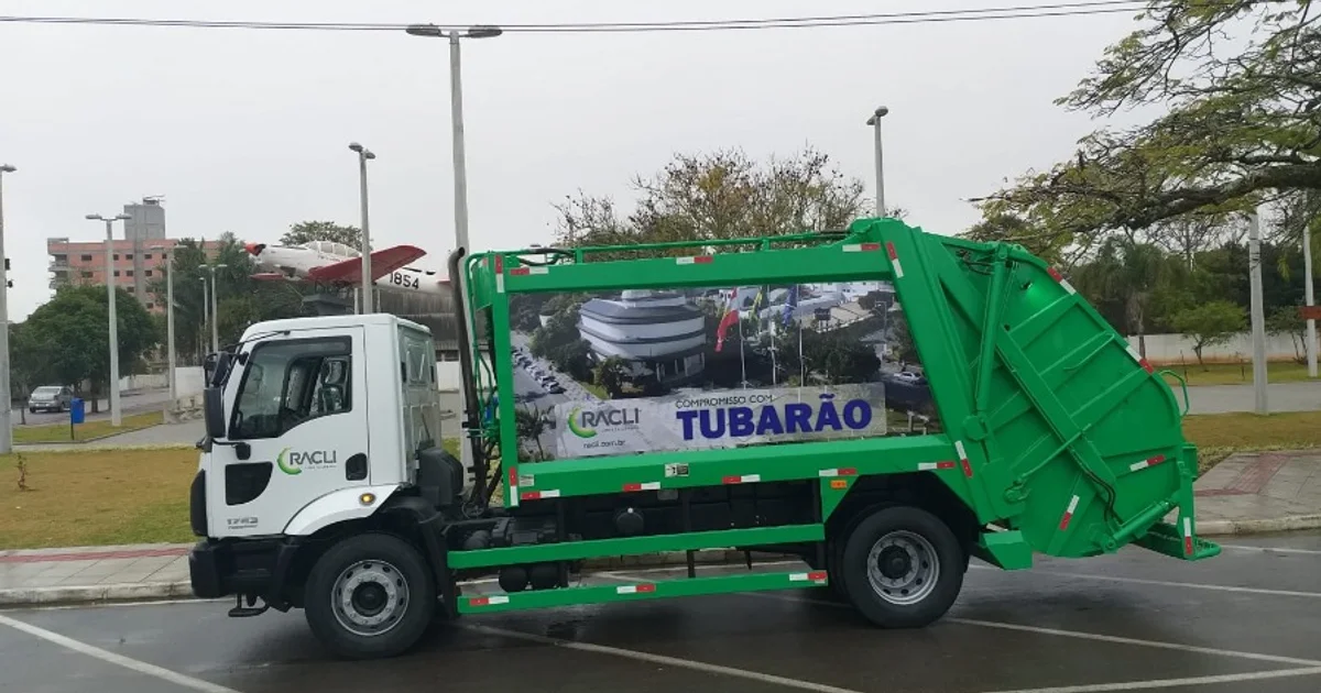 coleta de lixo em Tubarão Novo horário de coleta de lixo em Tubarão