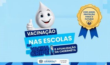 Gravatal inicia vacinação nas escolas para ampliar cobertura entre estudantes