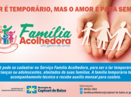 Capivari de Baixo busca novas famílias acolhedoras para atender crianças e adolescentes Família acolhedora