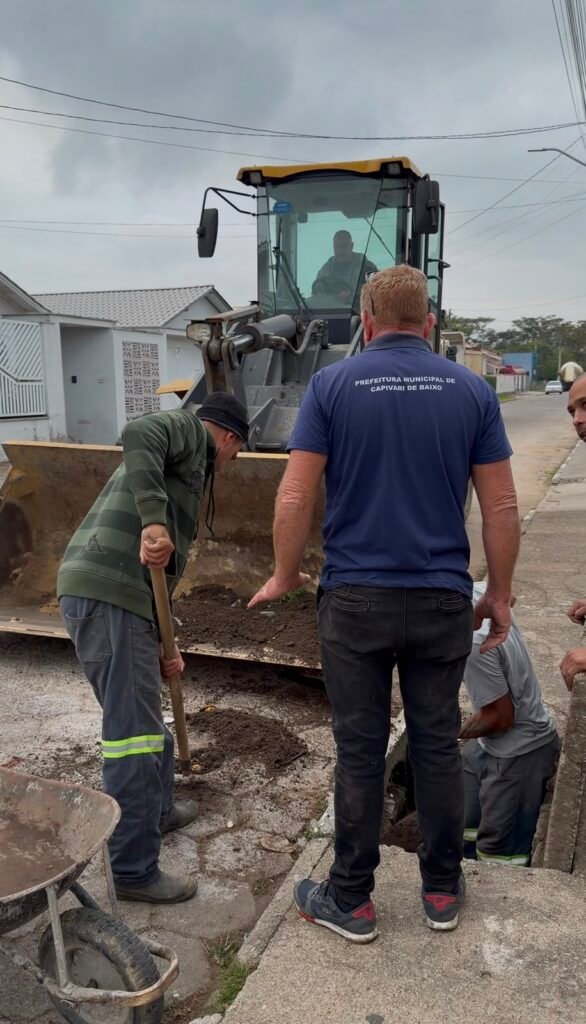 limpeza drenagem Capivari de Baixo
