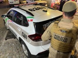 ocorrências policiais em Tubarão