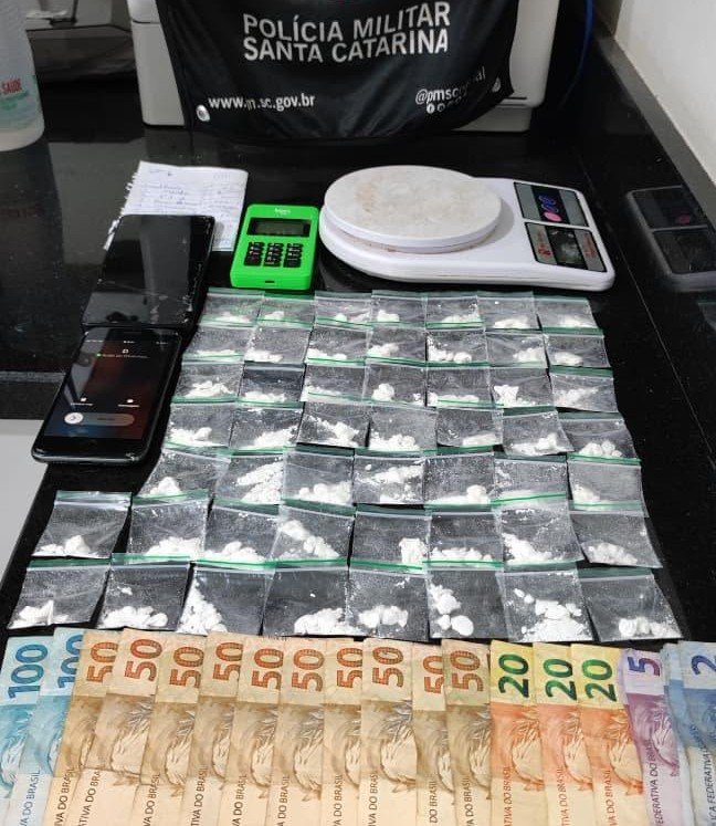 trafico de drogas bn ocorrências policiais Sul de Santa Catarina