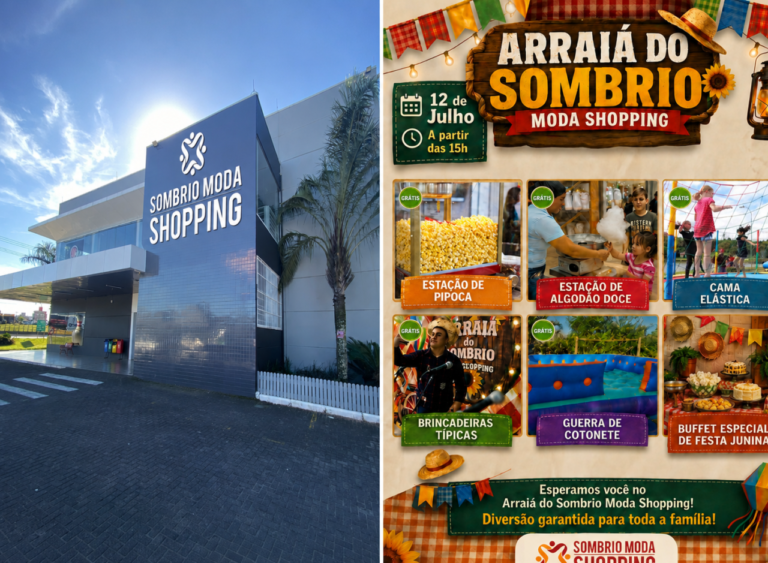 Arraiá do Sombrio Moda Shopping será no domingo com atrações gratuitas para toda a família